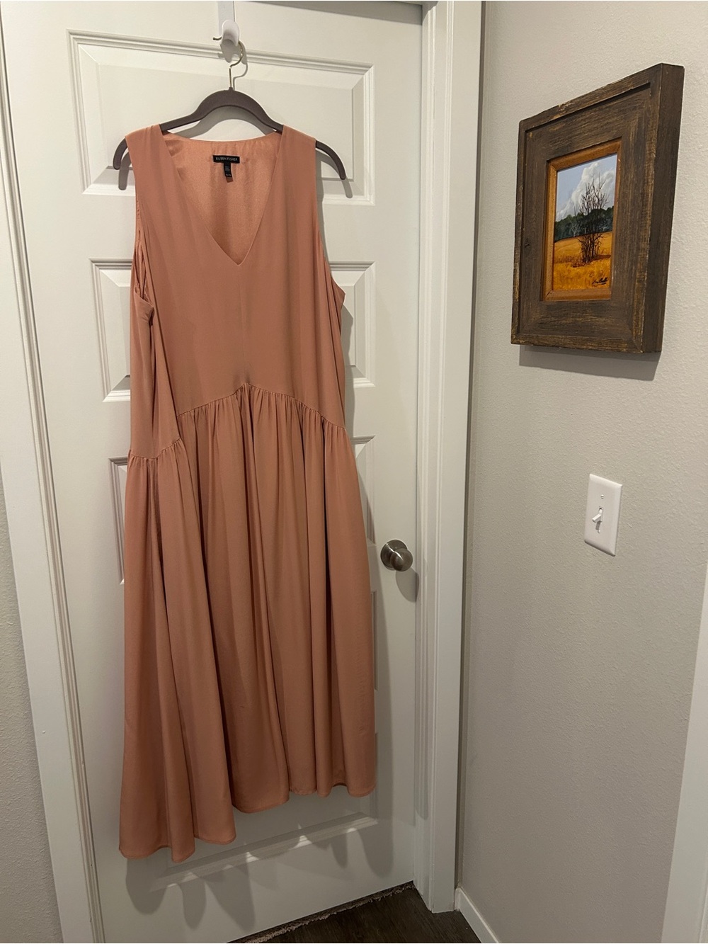 Eileen Fisher Silk Maxi Dress Like New - Picture 4 of 4